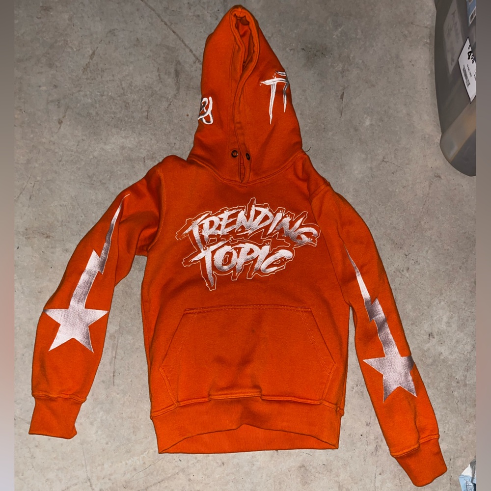Trending Topic Orange Hoodie